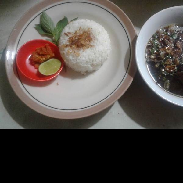 Nasi Rawon Komplit