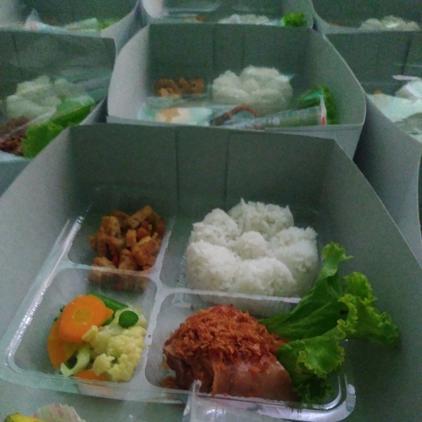 Nasi ayam srundeng