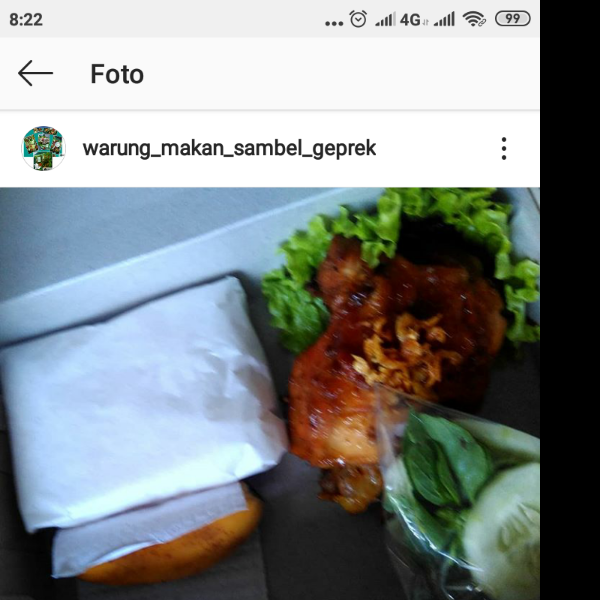 Nasi ayam bakar