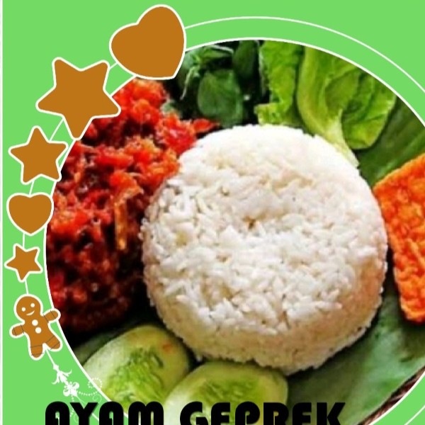 Nasi ayam Gepre