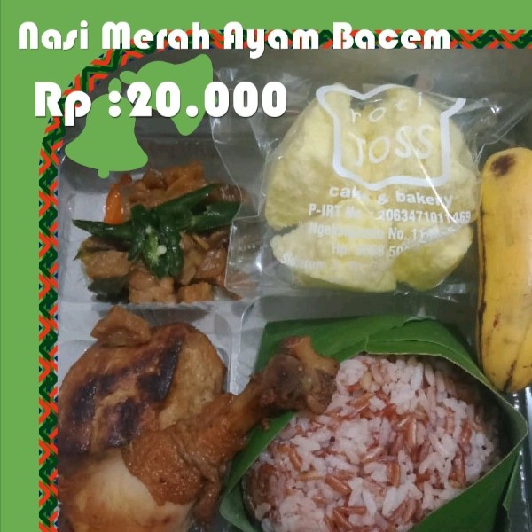 Nasi merah ayam