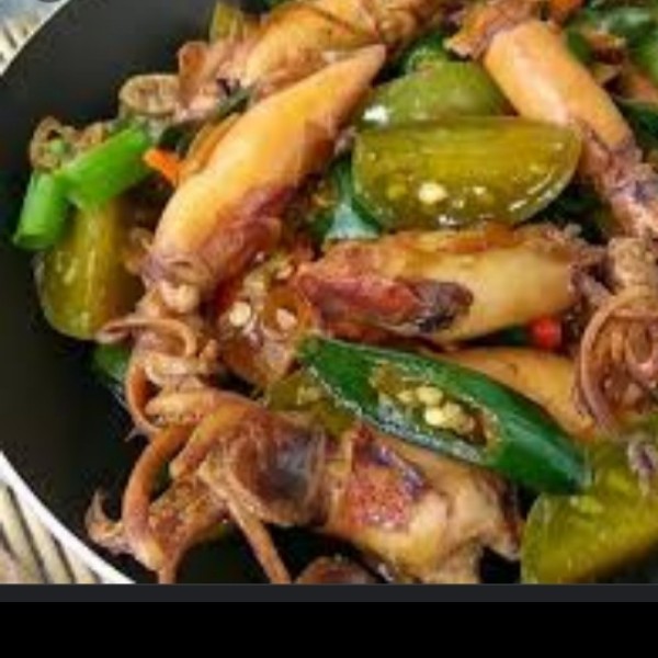 Nasi oseng cumi