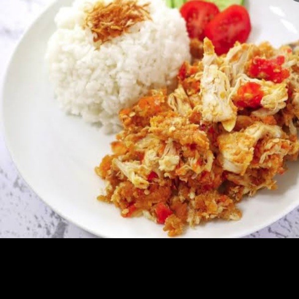 Nasi ayamgeprek