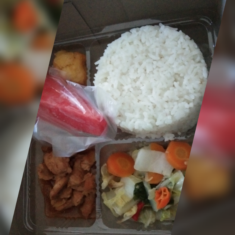 Nasi ayam filet